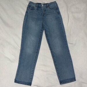 Jessica Simpson Y2K-Style Straight-Leg Blue Jeans | Size 26